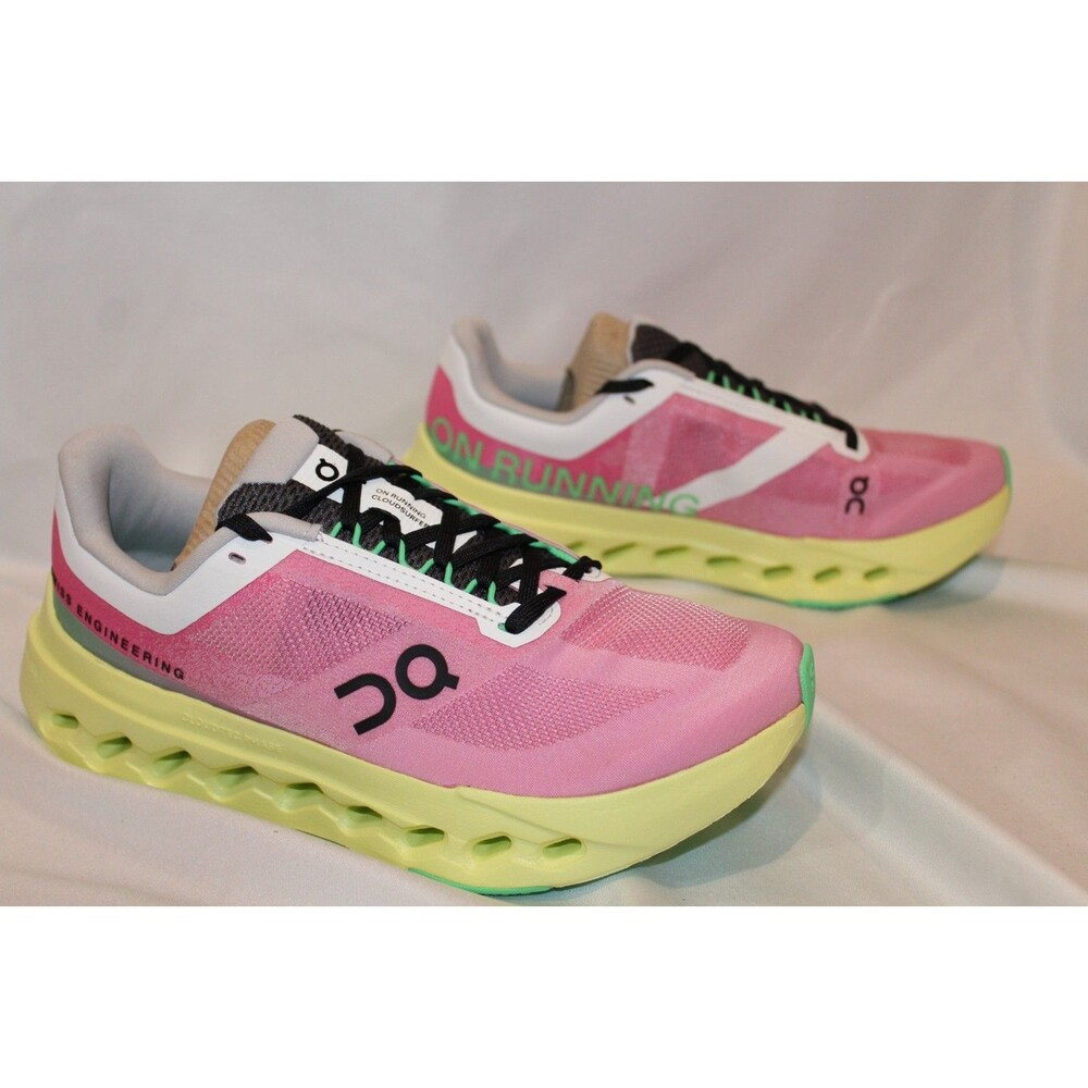 ON CLOUD WOMEN CLOUDSURFER NEXT RUNNING ATHLETIC SNEAKERS PINK LIMELIGHT - Picture 2 of 8